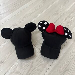 Mickey & Minnie Hat Set Disney Parks